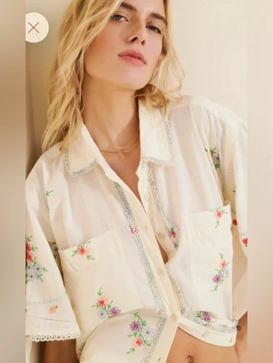 Free People Emma Embroidered top - Picture 8 of 14